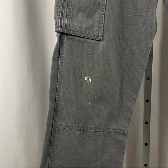 Craftsman 34x32 Painted Grunge Work Outdoor Painter Cargo Pants Jeans Baggy - Picture 4 of 11